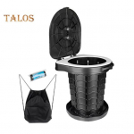 Sisset&otilde;mmatav Kaasaskantav Tualett Tugev Kandev&otilde;ime Reguleeritav K&otilde;rgus Telkimistualett Kaasaskantav Poti Erakorraliseks Kasutamiseks must