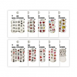 Laste k&uuml;&uuml;nte kleepsud 10-osaline komplekt, segav&auml;rvilised