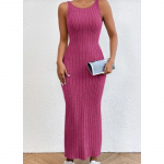 Kevadsuvi varrukateta p&auml;itseteta pikk kleit Seksikas kott puusa v&ouml;&ouml;kohaga kootud kleit S