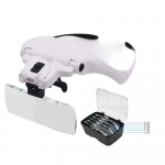 Luup LED-valgusega Pealuup Juveliir Kellassepp Ere Suurendusklaas 5 l&auml;&auml;tsedega