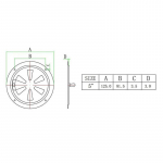 5-tolline roostevabast terasest &uuml;mmargune &otilde;huv&otilde;re tuulutusava ja k&uuml;lgnupu avamisv&otilde;re kate