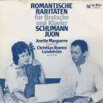 LP plaat SCHUMANN JUON ANETTE MARGUERRE C Romantilised rariteedid vioolile LC4480 AUDITE Saksamaa Klassikaline Kasutatud