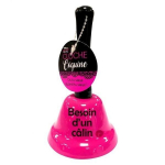 Clochette avec inscription besoin d'un c&acirc;lin sonnette