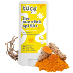 TuCo &reg; Kids Sunscreen Stick with SPF 50 for All Skin Types| Turmeric, Licorice|UVA/UVB PA++++|Ages 2-5, 5-10, 10-15|14 gm |