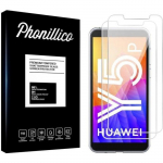 Film Vitre Protection Ecran - Phonillico&reg; - Huawei Y5P - Pack de 2 - R&eacute;sistant aux rayures - Verre tremp&eacute;