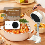 Compact Foldable Desktop Range Hood with Removable Fan Blades for Mini Hot Pot and Barbecue