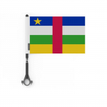 Drapeau &ndash; R&eacute;publique Centrafricaine &ndash; 5 t&uuml;kki &ndash; 14 x 21 cm &ndash; pol&uuml;ester &ndash; v&auml;limine