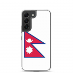 Coque T&eacute;l&eacute;phone &ndash; Samsung &ndash; Galaxy S24 &ndash; Drapeau du N&eacute;pal &ndash; Souple &ndash; Mitmev&auml;rviline