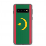 Coque T&eacute;l&eacute;phone &ndash; Samsung &ndash; Galaxy S10 &ndash; Drapeau de la Mauritanie &ndash; Souple &ndash; mitmev&auml;rviline