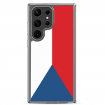 Coque T&eacute;l&eacute;phone &ndash; Samsung &ndash; Galaxy S23 &ndash; Drapeau Tch&eacute;quie &ndash; Supp &ndash; Mitmev&auml;rviline