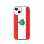 Coque pour iPhone - PIXELFORMA - iPhone 13 - Drapeau du Liban - Silikoonist supp - Design l&eacute;ger
