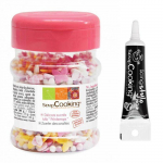D&eacute;cors sucr&eacute;s Printemps 50 g + Stylo de gla&ccedil;age noir