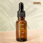 5&ndash;100 ml tilgutipudelid katlakivi reaktiiviga silmatilkadega merevaigukollane klaas aroomiteraapia vedeliku pipetiga pudelid, korduvt&auml;idetavad pudelid reisimiseks 20ml