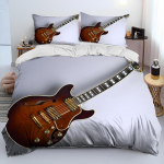 3D Klassikaline kitarr Elektrikitarr Voodipesukomplekt Punkrokkmuusika Tekikott Komplekt Tekikott Queen Size Lastele Poistele Noormehele EU King 240x220cm