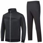 Kevadine ja s&uuml;gisene p&uuml;stkrae kampsunikomplekt meeste jooksmiseks ja sportimiseks, L&otilde;una-Korea siidist v&auml;rviplokkidega kapuutsiga kaheosaline komplekt XL must
