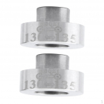 2Pcs Stainless Steel Bicycle Rear Hub Conversion Seat Adapter Extension 135mm, suitable Mountain