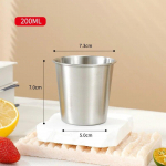 &Uuml;hekihilised roostevabast terasest v&auml;limatka&otilde;lletopsid Suure mahutavusega veetassid Curlingtopsid Piimatee kohvitassid