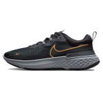 Nike React Miler 2 meeste tossud, mustad metallik-kuldsed, tume-suitsu-hall, osakeste-hall, CW7121-005 44