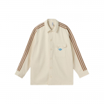 Adidas Originals SS23 Adicolor 70ndate Retro Seeria &Uuml;hev&auml;rviline &Uuml;he Rinnaga Pikkade Varrukatega Jakk Meeste Jakk Beež IP6988 S