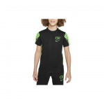 Nike CR7 Dri-Fit Academy 23 Kirjadega &Uuml;mmarguse Kaelusega Vabaaja L&uuml;hikeste Varrukatega T-s&auml;rk Laste Topid Must FN8427-010 M