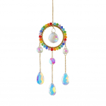 V&auml;rvilised helmed Kristall Valgust p&uuml;&uuml;dvad Ehted Auto Aksessuaarid Kristall Raam Ripats Akna Aksessuaarid V&auml;li Aia Kaunistus