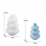 Ebaregulaarne vaasi silikoonvorm DIY vaasi kaunistus krohv tsementvorm k&auml;sit&ouml;&ouml; kodukaunistus