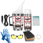 Auto esitulede poleerimise taastamise komplekt Esitulede poleerimise puhastuskomplekt Kriimustusvastane h&uuml;drofoobne Auto esitulede parandamise poleerimisvahend