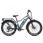 V&eacute;lo &Eacute;lectrique - Jobobike Robin - Fatbike 26'' - 13Ah Battery - Bafang 48V 250W - Max Range 65KM- Shimano 7 speed - Gris hall
