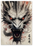 Plakat smok dragon 30x40 cm
