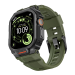 Karp+Rihm Apple Watch Ultra 3 2 49mm jaoks B&auml;nd Tarvikud Sportlik Silikoonist K&auml;ev&otilde;ru+Metallist Kaitsev Puhver iWatchi Kate 49mm Ultra 3 2 49mm black