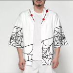 Anime Cosplay Kost&uuml;&uuml;m Demon Slayer Kimetsu No Yaiba Haori Kimono Agatsuma Zenitsu Kochou Shinobu Suvemantel s&auml;rk Anime Riided XXS