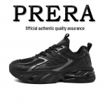 Prada Meeste Dads-kingad - S&uuml;gisv&otilde;rk, Hingav, Paks Tald, K&otilde;rgust Lisav, Luksuslik, Vabaaja Mitmek&uuml;lgne Stiil. 38 must