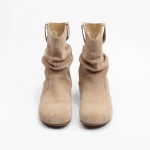 Suede Vabaajasaapad Naistele Moodsad Pahkluusaapad Uued L&uuml;hikesed Slip-on Lamedad Kingad Retro Mitmek&uuml;lgsed Pehme Tald Naiste Saapad 39 gray