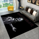 3D I-Iron-M-Maidens Metallmuusika Vaip Elutoa Magamistoa Kaunistuseks, Laste M&auml;ngimiseks Libisemisvastane Kaunistus Diivanile Uksematt Kingitus 70x100cm( 27x39in )