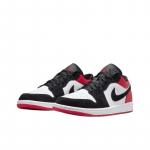 Jordan Air Jordan 1 Low White Black Gym Red IB8971-106 Unisex EU 47.5 must/punane