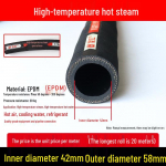 K&otilde;rge temperatuurikindel must kummivoolik: &Otilde;li-, &otilde;hu-, auru-, bensiini-, diislik&uuml;tuse-, veevoolik klambriga