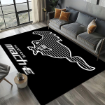 3D F-Ford Mustang v&otilde;idus&otilde;iduauto mootorratta vaip elutuppa, magamistuppa, kodu diivani kaunistamiseks, lasteala vaip libisemiskindel p&otilde;randamatt 60*90cm