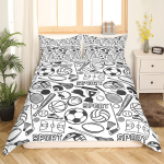 Spordisulgpalli tekikate Fluorestseeruv roheline roosa sulgpallireketi voodipesukomplekt Spordim&auml;ngu Toidukate Moodne tekikate EU Single(135x200cm)