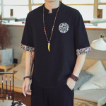 Jaapani samurai traditsioonilise stiiliga kimono vabaaja s&auml;rk Moodne jakid Meeste Hiina t&auml;navar&otilde;ivad lahtised s&auml;rgid riided Topid XXXXXL