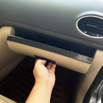My Good Car Stainless steel Car Glove Box Decoration Trim Glovebox Cover Sticker for Ford Focus 2 MK2 2005 - 2011 2012 Stainlessste Black