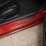 Mitsubishi Eclipse 2006 2007 2008 2009 2010 2011 jaoks Pehmest s&uuml;sinikkiust auto l&auml;vepaku katte trimmi kleebis Auto carbon fiberPyR