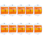 10 tk Universaalsed Kollased LED-k&uuml;ljemarkerid 12V 2&times;2 tolli Veekindlad Haagisele, Matkaautole, Veoautole, Karavanile, Paadile merevaigukollane