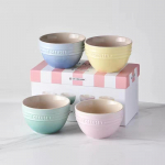 Prantsuse jahedad v&auml;rvid Le Creuset keraamiline kodune kauss riisikauss vikerkaarev&auml;rviline kausikomplekt glasuurialune v&auml;rv k&otilde;rge v&auml;&auml;rtusega lauan&otilde;ud As shown in the picture