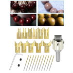 Bead Drill Bit Set, Wood Wooden Beads Maker for craft Making Jewelry 6-25 Set