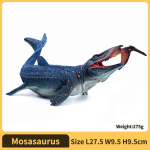 Muistse olendi dinosaurus Mosasaurus figuurid - Realistlik mudelm&auml;nguasi detailidega, Kogutav lastele ja kollektsion&auml;&auml;ridele, Kingitus gray