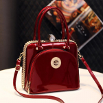 Ere Nahast K&auml;ekott, Luksuslik ja Moodne, Suure Mahutavusega &Otilde;lakott Moodne K&auml;es Hoitav Suur Kott &Uuml;he &Otilde;la Kott Crossbody Kott burgundiapunane