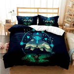 Multikas Zelda Seeria Voodipesukomplekt Tekikott Voodikomplekt Tekikott Padjap&uuml;&uuml;r Tekk Kuningas Kuninganna Poisid T&auml;iskasvanud Voodipesukomplekt EU Single(135*200cm)3pcs beige