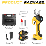 MELLWIN 50MM Harjadeta Elektrilised Oksak&auml;&auml;rid Aia Puuviljapuu Bonsai L&otilde;ikamiseks Elektrilised K&auml;&auml;rid Makita 18V Aku Pinni jaoks 2 Battery