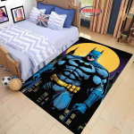 NR.5 DC Batman Teemaline Vaip Uus V&auml;ljalase!Libisemisvastane Helisummutav, Vaip elutuppa Laste magamistuppa Kontoriruumidesse, Vastupidav Matt 40x60cm (16x24in)