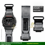 Spordist nailonist k&auml;ekella rihm meestele Casio G-shock GM-5600 Dw5600 gw-m5610 Gw-b5600 GA2100 GM2100 jaoks L&otilde;uendkella rihm Metalladapter 16mm gray